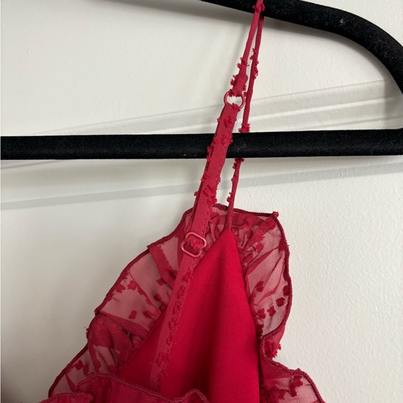 Red Ruffle Dress size small - Picture 4 of 6